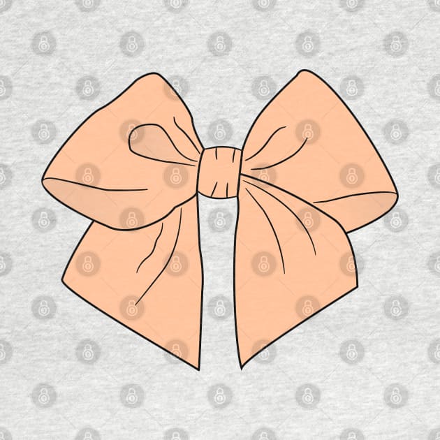 Peachy Keen Vector Bow by LozMac